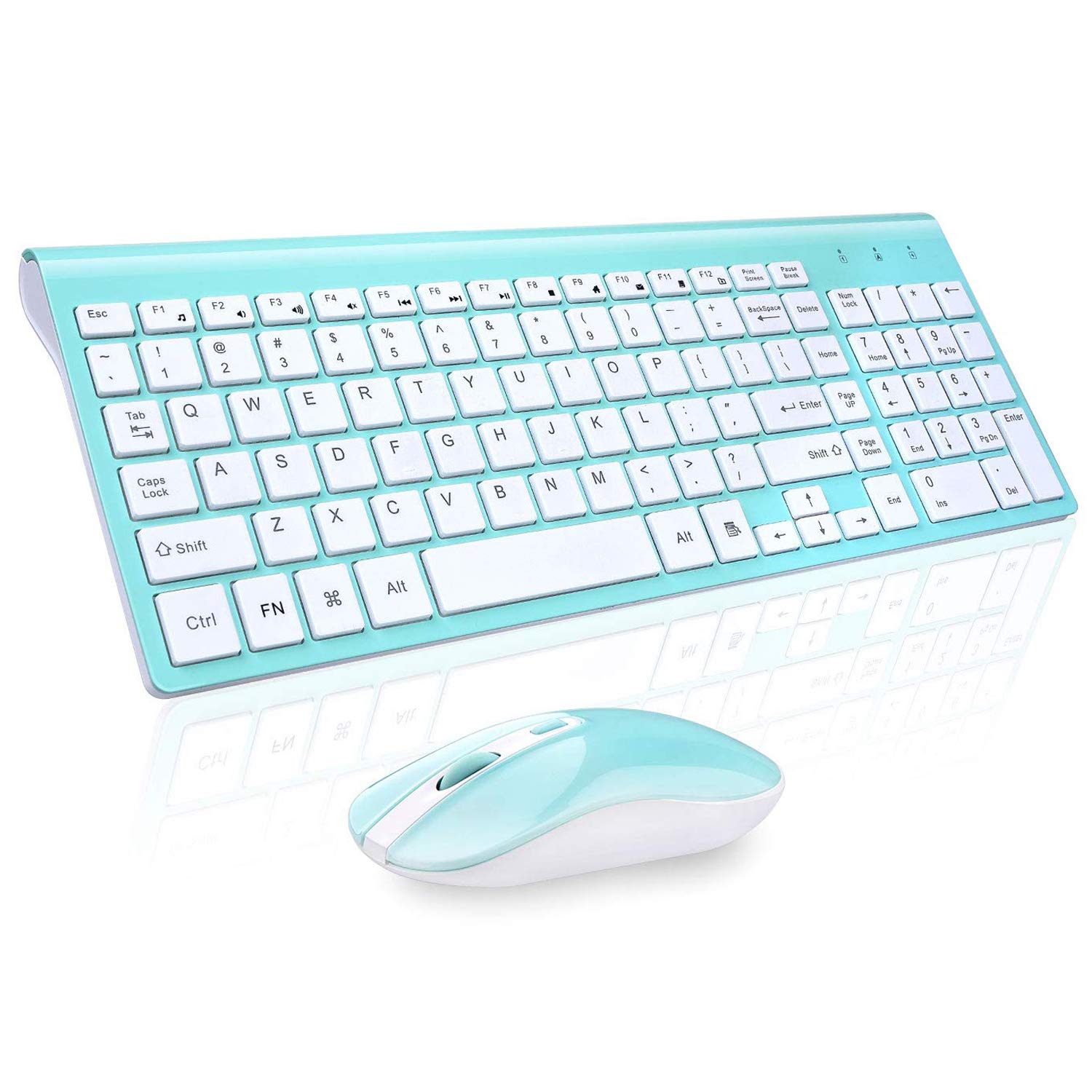 Cimetech Compact Full Size Wireless Keyboard and Mouse Set